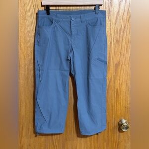 Eddie Bauer‎ Womens 8 grey  Crop Capri Pants Outdoors hiking Packable